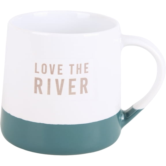 Pavilion Gift Company - River - 17oz Mug Coffee Tea Riverfront Riverside Outdoors Summer Kitchenware Drinkware