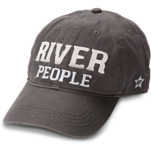 Pavilion Gift Company River People Adjustable Baseball Cap, Gray