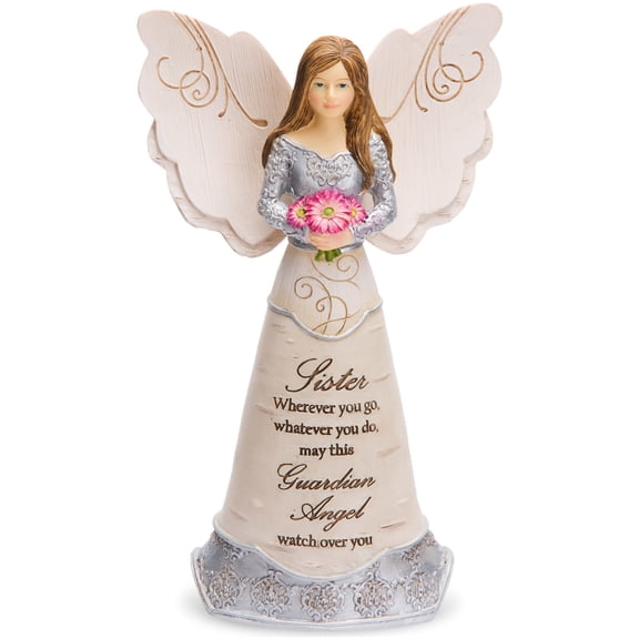 Pavilion Gift Company - Sister Guardian Angel Figurine, 6 Inch