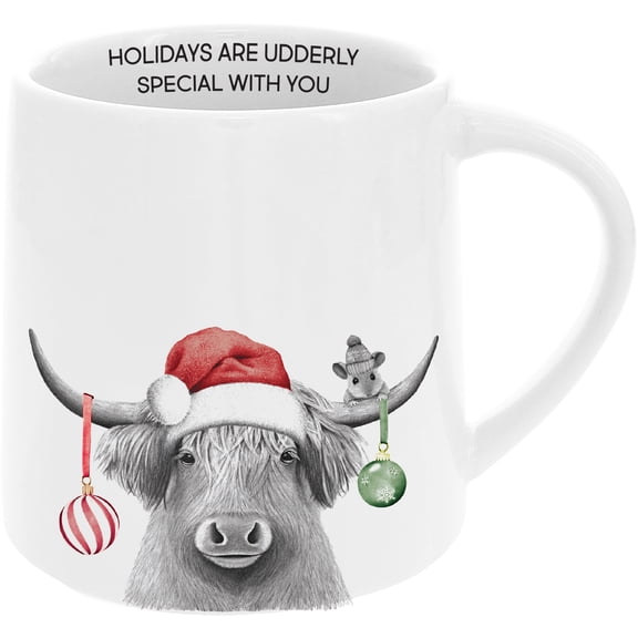 Pavilion Gift Company - Udderly Holiday - 17 oz Mug