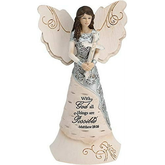 Pavilion Gift Company-With God All Things are Possible 6.5" Angel