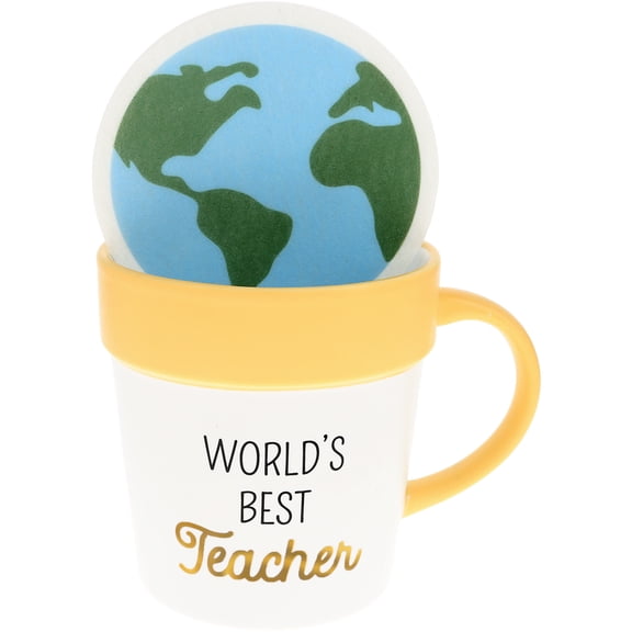 Pavilion Gift Company - World's Best - 20 oz Cup and Coaster Set