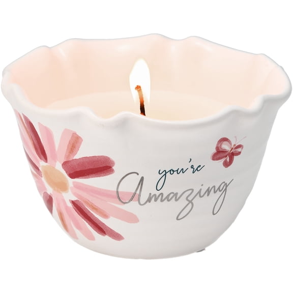 Pavilion Gift Company You're Amazing Candle, 9 Oz, Pink