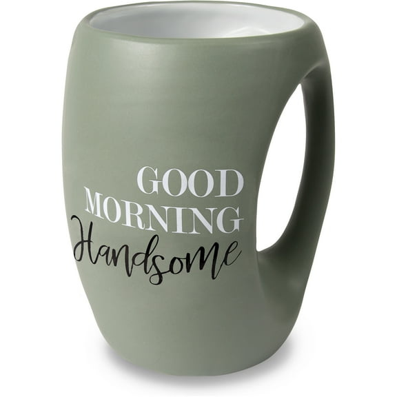 Pavilion - Good Morning Handsome - Green Huggable Hand Warming 16 oz Mug