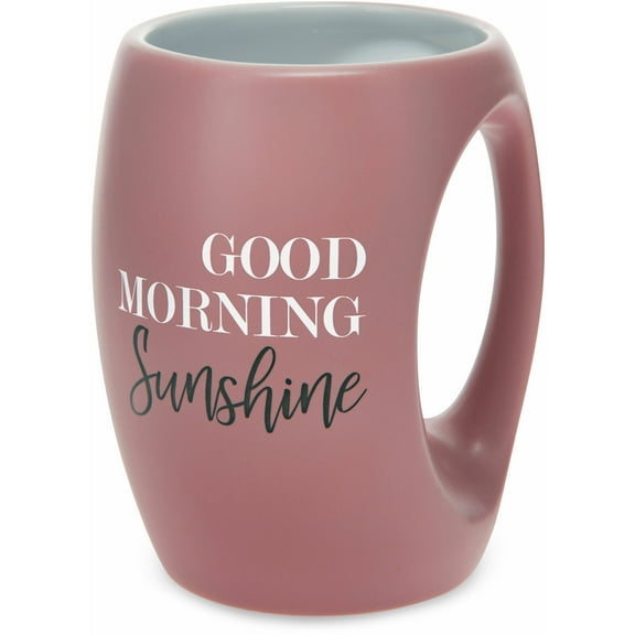 Pavilion - Good Morning Sunshine - Pink Huggable Hand Warming 16 oz Coffee Cup Mug