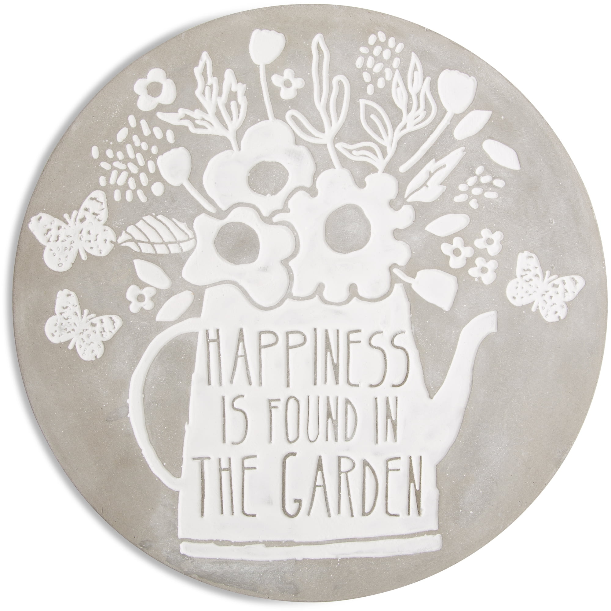 Pavilion Gray Cement Stepping Stone (1.7 lbs)