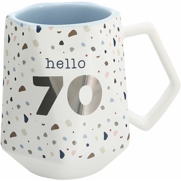 Pavilion Gift Company - Hello 70 - 17 oz Geometric Cup