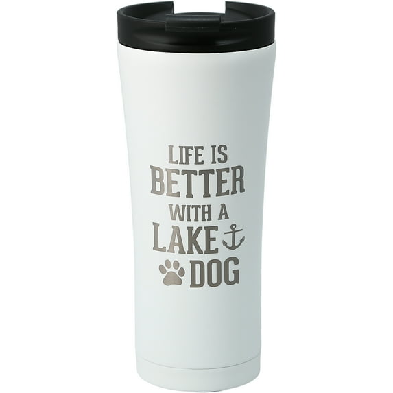 Pavilion Gift Company - Lake Dog - 17 oz Stainless Steel Travel Tumbler