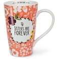 thumbnail image 1 of Pavilion - Love You More by Amylee Weeks - Sisters are Forever Floral Patterned Latte Mug Coffee Mug Tea Cup, 1 of 4