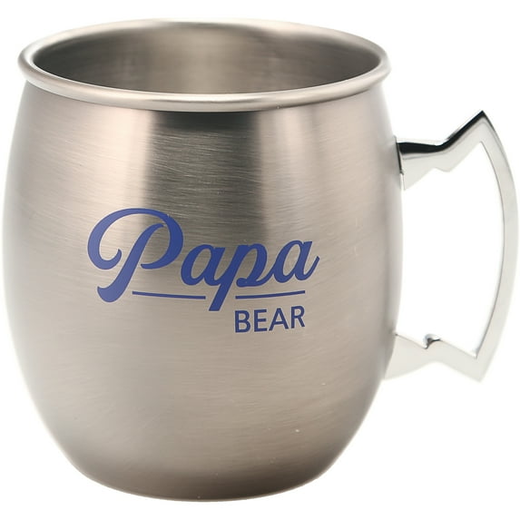 Pavilion Gift Company - Papa Bear - 20 oz Stainless Steel Moscow Mule