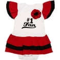 thumbnail image 1 of Pavilion- Red and Black # 1 Fan Bodysuit, 1 of 4