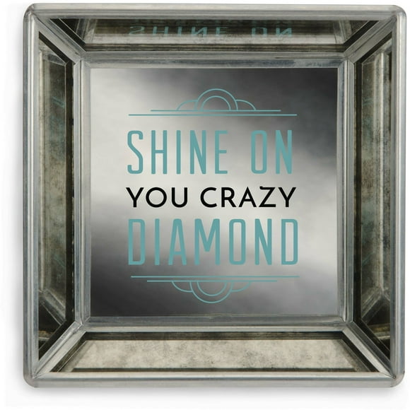 Pavilion - Shine on you Crazy Diamond Mirrored Square Jewelry Dish