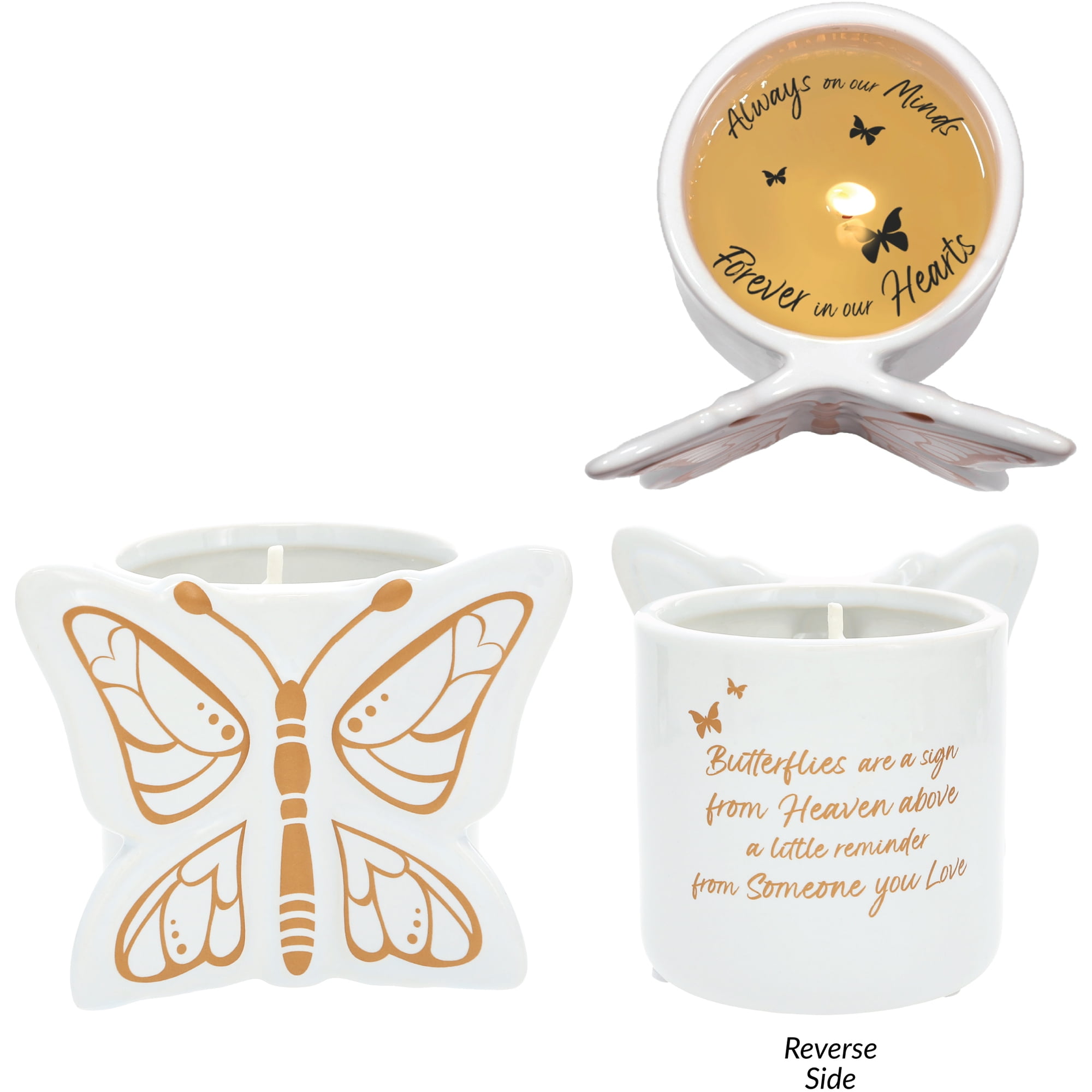 Pavilion - Sign From Heaven - 8 oz 100% Soy Wax Reveal Butterfly Candle Scent: Tranquility