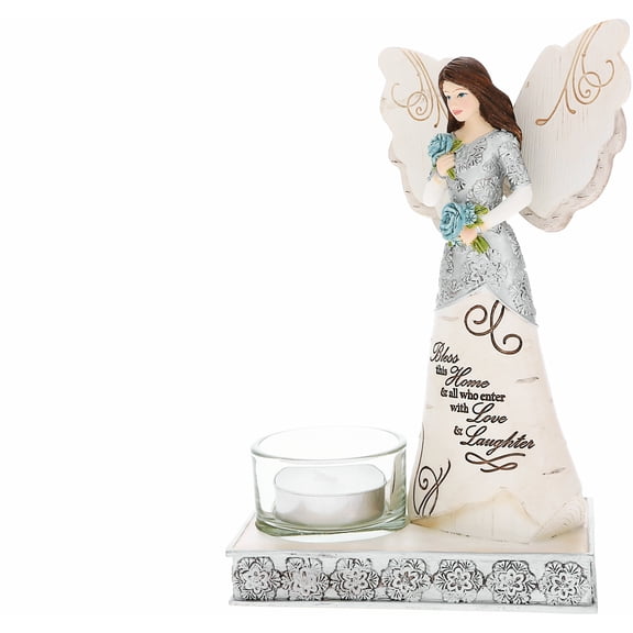 Pavilion Tealight Angel Holder-Bless This Home (6.75")