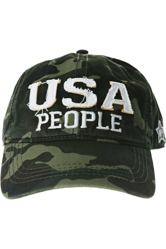 Pavilion - USA People - Camo Adjustable Snapback Baseball Hat