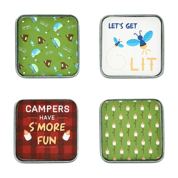 Pavilion-We People- Livin The Life- Camp 4" (4 Piece) Coaster Set