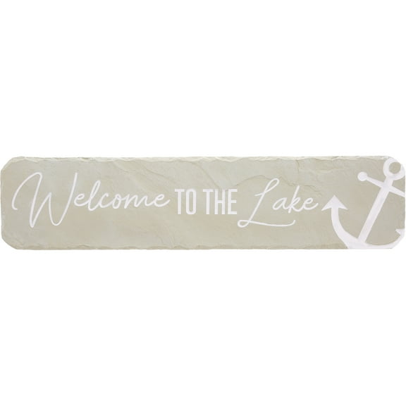 Pavilion  Welcome To The Lake  16 Indoor Outdoor Weatherproof Decorative Garden Stepping Stone Lakehouse Housewarming Gift