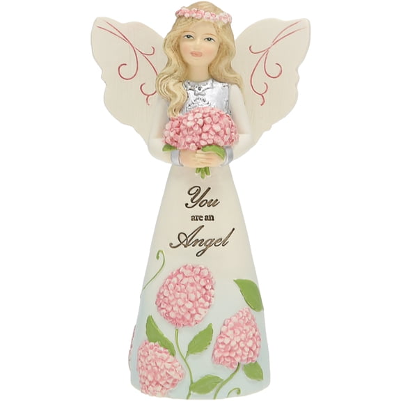 Pavilion - You are an Angel - 5" Angel Figurine Floral Spring Home Decor Religious Survivor Hospital Stay Present