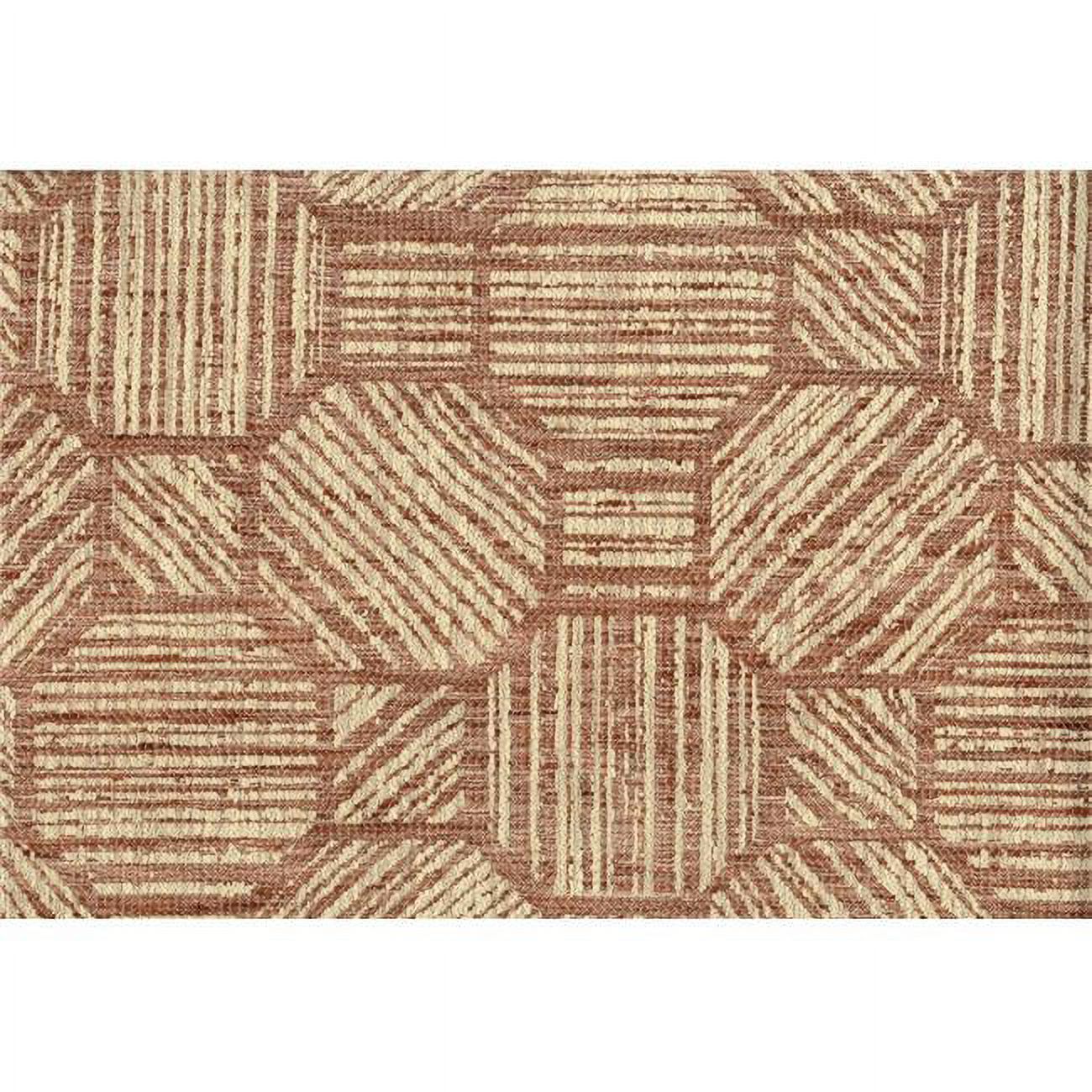 Pavillion Plain & Texture Design Silk Fabric Cloth, Russet