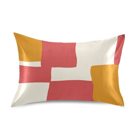 Paving Pattern Luxury Silky Soft Pillowcase Standard Size Wrinkle Resistant Envelope Closure 20x26in