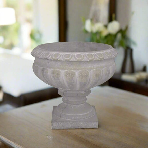 Pavion Low Classic Cement Urn Vase