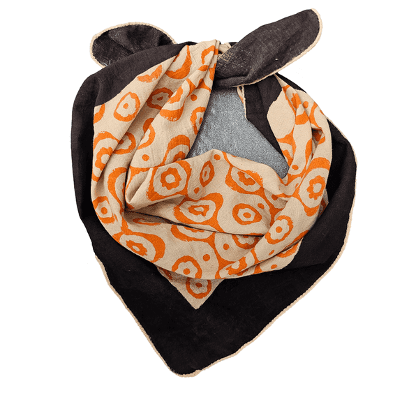 Pavish Export Block Print Cotton Bandana Soft Lightweight Indian Scarf Handmade Organic Cotton Scarf