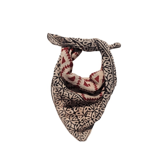 Pavish Export Bohemian Style Cotton Neck Scarf Hand Block Bandanas 100% Cotton Handmade Organic Bandana