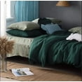 thumbnail image 1 of Pavish Export Cotton Duvet Cover In Forest Green (3 PCS) Duvet Cover and Two Pillowcases Soft Boho Bedding Duvet Cover Set Cal.King, 1 of 4