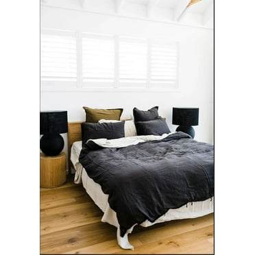 Pavish Export Cotton Duvet Cover Set In Charcoal Gray Stonewashed Bedding Duvet Cover With 2 Pillow Case Soft Cotton Duvet Cover Twin