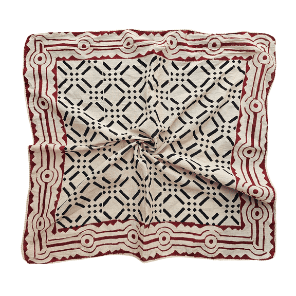 Pavish Export Hand Block Print Bandana Natural Organic print Bandana Scarf High-Quality Winter Scarf