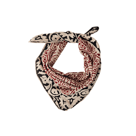 Pavish Export Large Cotton Scarfs for Women Lightweight Neck Head Scarf Block Print Summer Floral