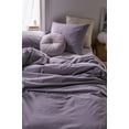 thumbnail image 1 of Pavish Export Lilac Color Washed Linen Duvet Cover With 2 Matching Pilow Case Boho Comforter Quilt Cover Queen, 1 of 5