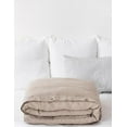 thumbnail image 1 of Pavish Export Linen Duvet Cover In Beige Natural Soft Linen Bedding Donna Quilt Cover Set And 2 Pillow Cover Sham Queen, 1 of 5