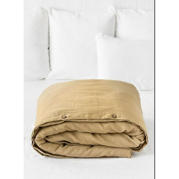 Pavish Export Linen Duvet Cover In Sandy Beige Soft Linen Farmhouse décor Bedding Duvet Cover With 2 Pillow Sham Twin