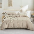 thumbnail image 1 of Pavish Export Pom Pom Duvet Cover In Beige Color 100% Cotton Bedding Duvet Cover Set With 2 Pillow Case Bohemian Bedding Duvet Cover Set Over Size 120X120, 1 of 5