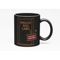thumbnail image 1 of Pavlov Dog Labs. Please Don't Ring Bell. Funny Psychology, Black 11oz Ceramic Mug, 1 of 5