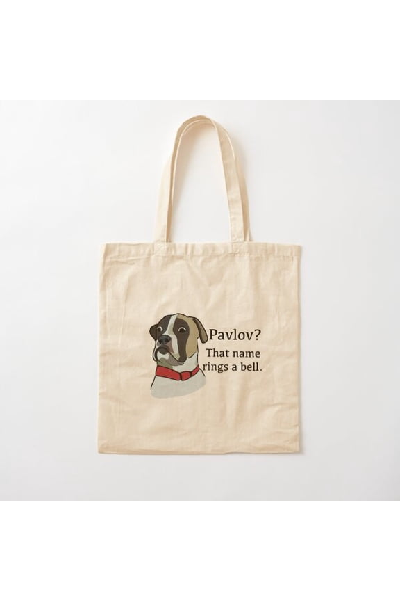Pavlov That Name Rings A Bell Canvas Tote Bags, Reusable Shopping Bag