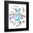 thumbnail image 1 of Pavlova, Martina 11x14 Black Modern Framed Museum Art Print Titled - Fashion Flatlay, 1 of 5