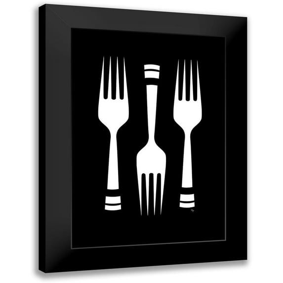 Pavlova, Martina 11x14 Black Modern Framed Museum Art Print Titled - Forks