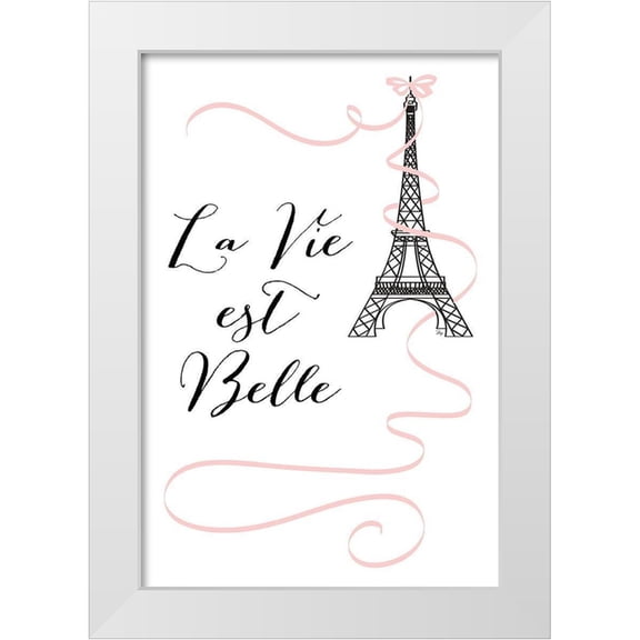 Pavlova, Martina 11x14 White Modern Wood Framed Museum Art Print Titled - La Vie Est Belle