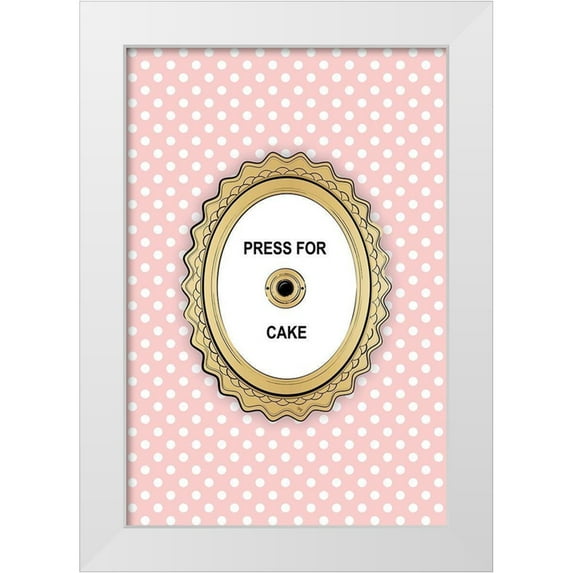 Pavlova, Martina 11x14 White Modern Wood Framed Museum Art Print Titled - Press 4 Cake