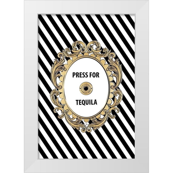 Pavlova, Martina 11x14 White Modern Wood Framed Museum Art Print Titled - Tequila Button