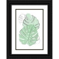 thumbnail image 1 of Pavlova, Martina 13x18 Black Ornate Wood Framed with Double Matting Museum Art Print Titled - Green Leaves, 1 of 4