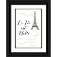 thumbnail image 1 of Pavlova, Martina 13x18 Black Ornate Wood Framed with Double Matting Museum Art Print Titled - La Vie Est Belle, 1 of 4