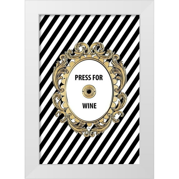 Pavlova, Martina 13x18 White Modern Wood Framed Museum Art Print Titled - Wine Button