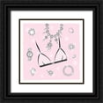 thumbnail image 1 of Pavlova, Martina 15x15 Black Ornate Wood Framed with Double Matting Museum Art Print Titled - Pink Bra, 1 of 4
