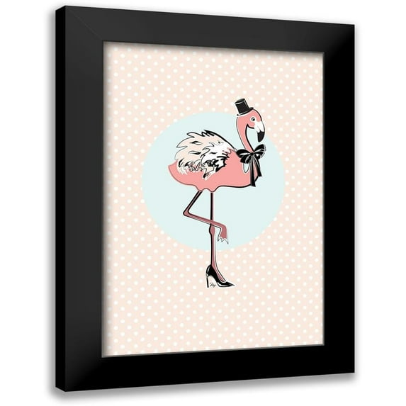 Pavlova, Martina 17x24 Black Modern Framed Museum Art Print Titled - Flamingo