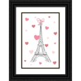 thumbnail image 1 of Pavlova, Martina 17x24 Black Ornate Wood Framed with Double Matting Museum Art Print Titled - Love In Paris, 1 of 4