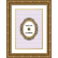 thumbnail image 1 of Pavlova, Martina 23x32 Gold Ornate Wood Framed with Double Matting Museum Art Print Titled - Flowers Button, 1 of 4