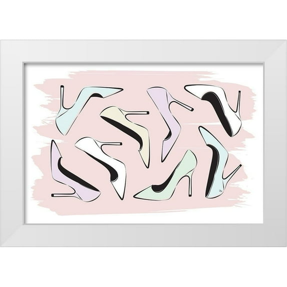 Pavlova, Martina 32x23 White Modern Wood Framed Museum Art Print Titled - Best Heels